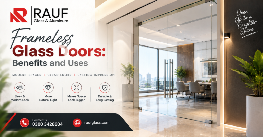 Frameless Glass Doors: Benefits and Uses